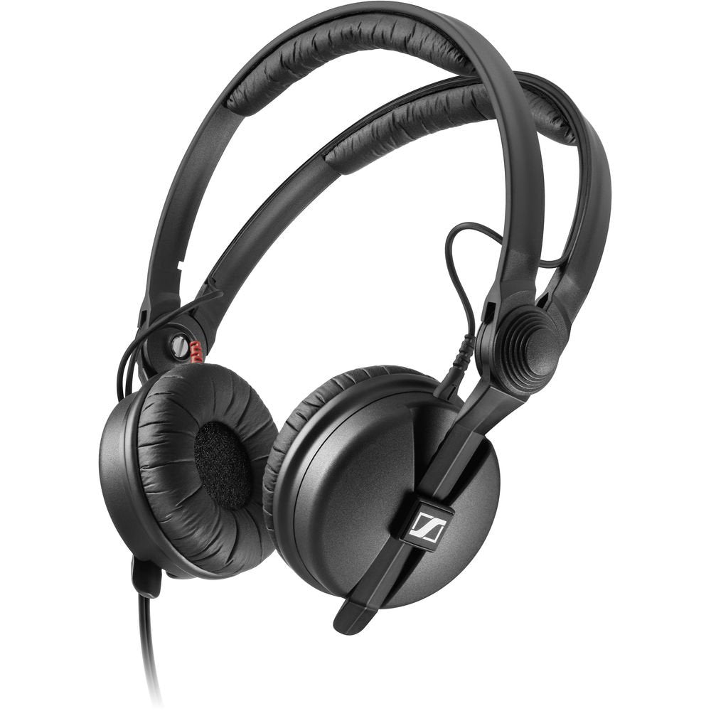 Sennheiser HD 25 PLUS On Ear Closed Back Monitoring DJ Headphones | Closed-back headphones with coiled cable and ear cushions for monitoring, DJing and sound reinforcement