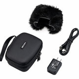 Zoom H2essential Multi-Mic 32-Bit Float Handy Recorder Bundle with APH-2e Accessory Pack with Hairy Windscreen, Padded Shell Case, AC Adapter, & USB C-Cable (H2e + APH-2e Accessory Pack)