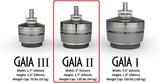 IsoAcoustics Gaia Series Isolation Feet for Speakers & Subwoofers (Gaia II, 120 lb max) – Set of 4