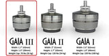 IsoAcoustics Gaia Series Isolation Feet for Speakers & Subwoofers (Gaia III, 70 lb max) – Set of 4