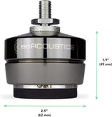 IsoAcoustics Gaia Series Isolation Feet for Speakers & Subwoofers (Gaia I, 55 lb Max/Unit) – Single Unit