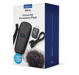 Zoom APH-1e Accessory Pack for H1 Essential with Windscreen, Case & Adapter | Hairy Windscreen, Padded Shell Case, AC Adapter, and USB-C Cable