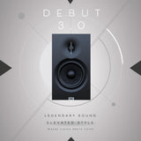 ELAC Debut 3.0 DB53-BK Bookshelf Speakers, Black Ash (Pair) - 1” Aluminum Dome Tweeter & 5.25” Aramid Fiber Woofer - 2-Way Bass Reflex - 48Hz to 38KHz Response
