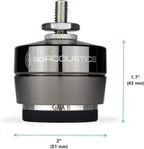 IsoAcoustics Gaia Series Isolation Feet for Speakers & Subwoofers (Gaia II, 120 lb max) – Set of 4