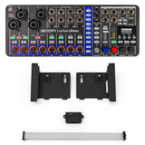 Zoom LiveTrak L6max 12-Channel Mixer Bundle with ERL-6 Eurorack Kit | 12-channel portable mixer with Zoom ERL-6 Eurorack adapter, rack plates, power adapter, ribbon cable and 8 mounting screws.
