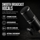Zoom PodTrak P4next Podcast Recorder Bundle with 2xZDM-1 Mic Packs | Includes 2 Zoom ZDM-1 Podcast Mic Packs: 2 microphones, 2 headphones, 2 tripods, 2 windscreens and 2 XLR cables.