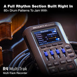 Zoom R4 Multi-Track Recorder for Musicians with 2 XLR/TRS Combo Inputs Bundle with 64GB MicroSD Card and Adapter