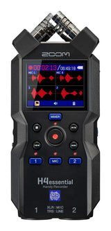 Zoom H4 Essential Handheld Recorder for Musicians, Podcasters & Filmmakers | Clip-Free Audio with 32-Bit Float, 4 Tracks, Stereo Mics, 2 XLR/TRS Inputs, USB Audio Interface