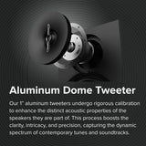 ELAC Debut 3.0 DB53-BK Bookshelf Speakers, Black Ash (Pair) - 1” Aluminum Dome Tweeter & 5.25” Aramid Fiber Woofer - 2-Way Bass Reflex - 48Hz to 38KHz Response