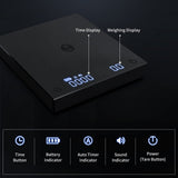 TIMEMORE Coffee Scale Basic 2.0 Electronic Espresso Scale with with Timer,2000 Grams and Water Flow Rate and Timer Function,Flow Rate Display 2024 Upgraded Version