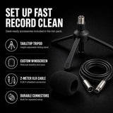 Zoom PodTrak P4next Podcast Recorder Bundle with 2xZDM-1 Mic Packs | Includes 2 Zoom ZDM-1 Podcast Mic Packs: 2 microphones, 2 headphones, 2 tripods, 2 windscreens and 2 XLR cables.