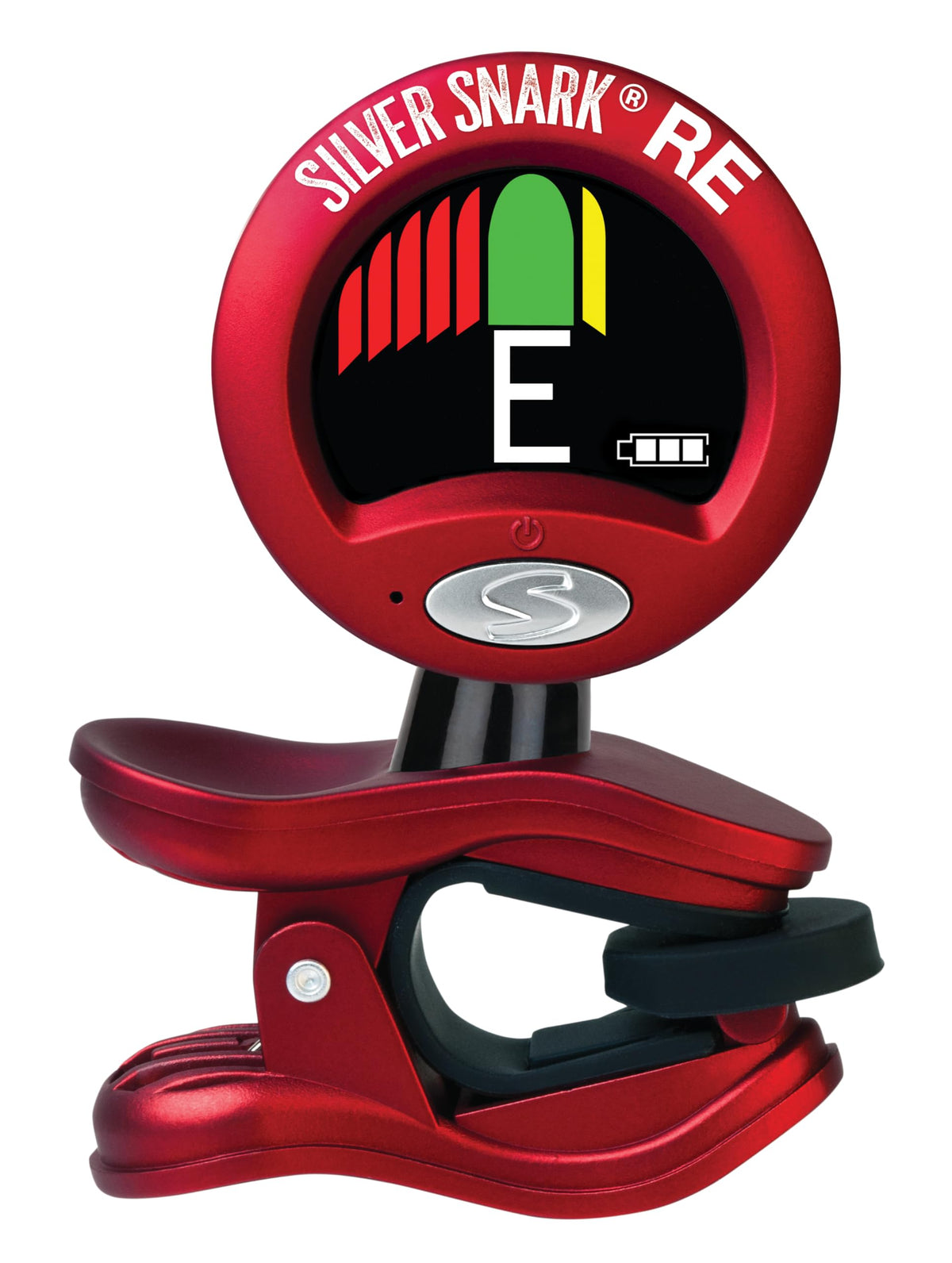 Snark SIL-RED Silver Snark Chromatic Tuner Red