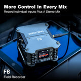Zoom F6 Field Recorder Bundle with 64GB MicroSD Card and Adapter