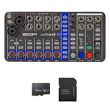 Zoom LiveTrak L6 Mixer Recorder Bundle with 64GB MicroSD Card and Adapter