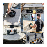 Grabo Nemo Electric Vacuum Suction Cup Lifter | 375 lb capacity, battery and seal included, works on tile, wood, glass, stone and metal