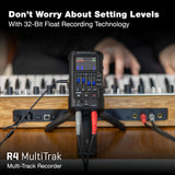 Zoom R4 Multi-Track Recorder for Musicians with 2 XLR/TRS Combo Inputs Bundle with 64GB MicroSD Card and Adapter