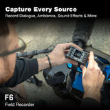 Zoom F6 Field Recorder Bundle with 64GB MicroSD Card and Adapter