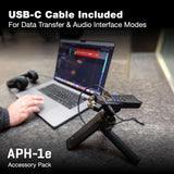 Zoom APH-1e Accessory Pack for H1 Essential with Windscreen, Case & Adapter | Hairy Windscreen, Padded Shell Case, AC Adapter, and USB-C Cable