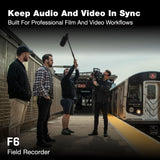 Zoom F6 Field Recorder Bundle with 64GB MicroSD Card and Adapter