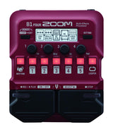 Zoom B1 Four Bass Multi-Effects Processor with 70+ Effects & Amp Modeling | Looper, Rhythm Section, Tuner, Battery Powered